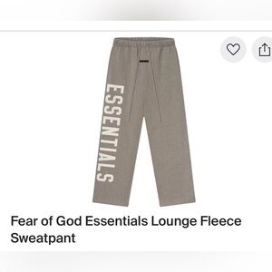Fear of God Essentials Heather Gray sweatpants